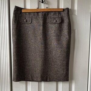The Limited Dark Brown Pencil Skirt